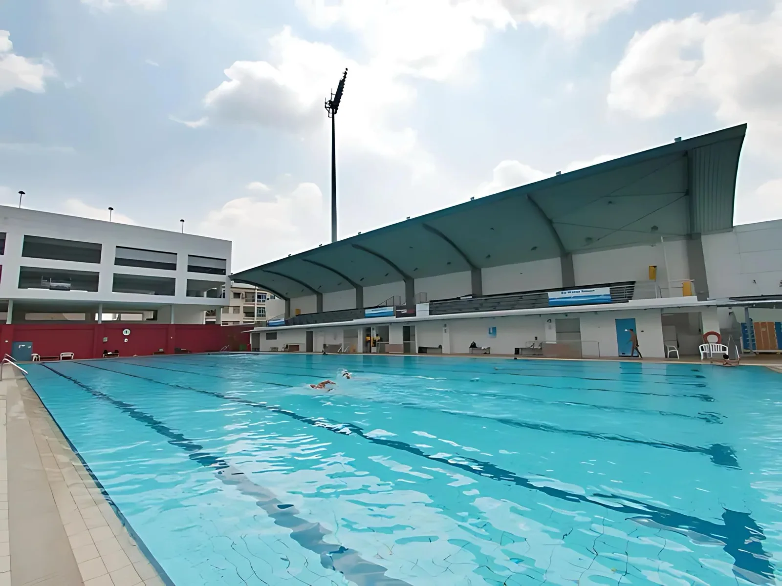 50-metre outdoor competition pool with 8 lanes at Jalan Besar Swimming Complex